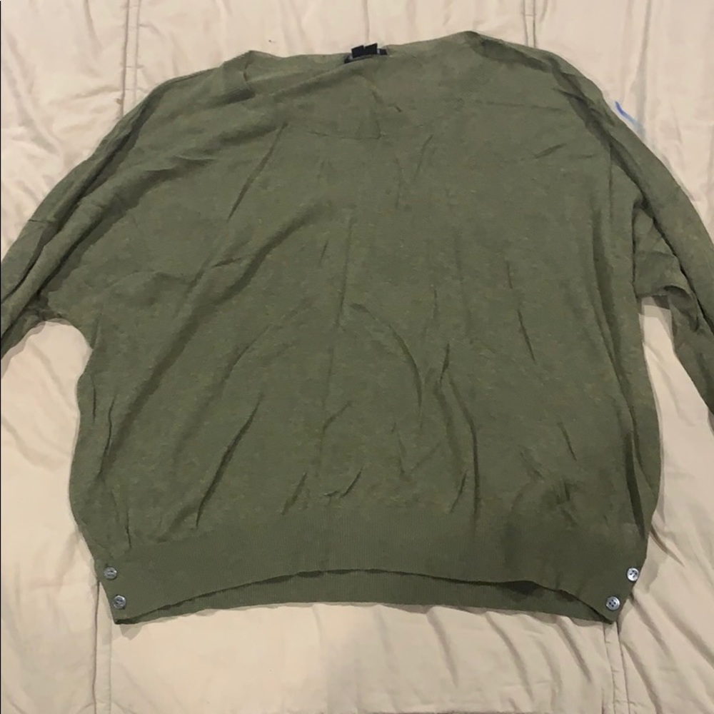 Theory long sleeve sheer sweater